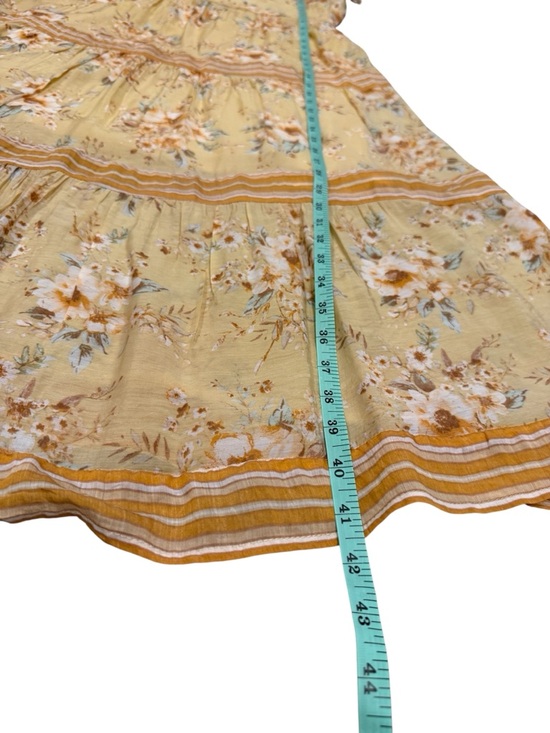💜5/$50💜 Sweet Wanderer Floral Mustard Midi Dress - Picture 3 of 10